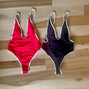 Two one piece swim suits